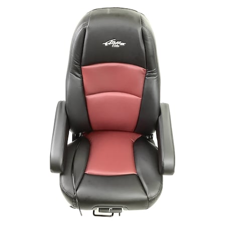 Sears Atlas Ii Deluxe Ultraleather Seat-Black/Burgundy Features Dual Arms 2D311P5BSNSN